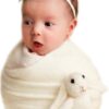 Vemonllas Newborn Photography Props Boys Girls Wrap,Baby Photo Props Soft Knit Blanket Basket Filler Cloth