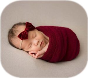 Vemonllas Newborn Photography Props Wrap Stretch Long Ripple Blanket Yarn Baby Photo Props Boy Girl Cloth Fabric Layer