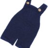 Vemonllas Newborn Photography Props Boys Girls Outfits Mohair Bear Hat Bonnets & with Romper Suspender Pants Baby Photo Prop