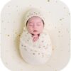 Vemonllas Newborn Baby Photography Props Outfits Hat Long Ripple Wrap Set for Boys Girls Photography Photoshoot Photos