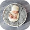 Vemonllas Newborn Baby Photography Props Outfits Hat Long Ripple Wrap Set for Boys Girls Photoshoot Photos Picture