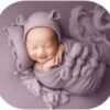 Vemonllas Newborn Baby Boy Girl Photography Props Bow Wrap, Posing Aid, Hat and Blanket Set of 4 Pcs