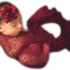 Vemonllas Newborn Photography Props Wrap Stretch Long Ripple Blanket Yarn Baby Photo Props Boy Girl Cloth Fabric Layer