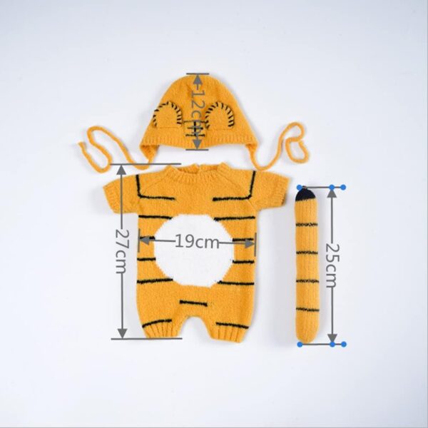 516pZgnnjdL._AC_SL1001_4764c979-cdb4-450e-911d-1d7f45075486 Vemonllas Newborn Photography Props Outfits Girl Tiger Hat Romper Tail Newborn Boy Photoshoot Outfit Baby Photo Prop