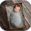 Vemonllas Newborn Photography Props Wrap Stretch Long Ripple Blanket Yarn Baby Photo Props Boy Girl Cloth Fabric Layer