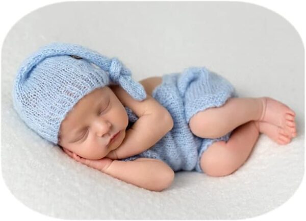 517xyj06_KL._AC_SL1001_5cea2ea9-126e-4536-8b9e-249b0cf54c6b Vemonllas Fashion Cute Newborn Boy Girls Baby Costume Outfits Photography Props Hat Pants