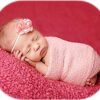 Vemonllas Newborn Photography Props Wrap Stretch Long Ripple Blanket Yarn Baby Photo Props Boy Girl Cloth Fabric Layer