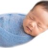 Vemonllas Newborn Photography Props Wrap Stretch Long Ripple Blanket Yarn Baby Photo Props Boy Girl Cloth Fabric Layer