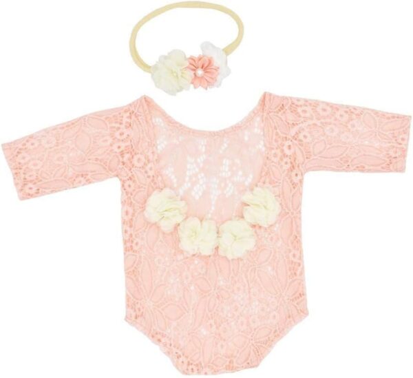 51Eff3k5JfL._AC_SL1001_8822062a-c649-4767-b1e2-cd0ba85c8b63 Vemonllas Newborn Photography Props Baby Girls Floral Headband and Open Back Romper Photo Prop Outfits