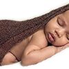 Vemonllas Newborn Photography Props Wrap Stretch Long Ripple Blanket Yarn Baby Photo Props Boy Girl Cloth Fabric Layer