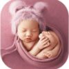 Vemonllas Newborn Photography Props Outfits Girl Boy Teddy Bear Hat with Wrap Stretch Blanket Baby Photo Props