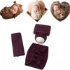 Vemonllas Newborn Baby Boy Girl Photography Props Bow Wrap, Posing Aid, Hat and Blanket Set of 4 Pcs