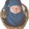 Vemonllas Newborn Photography Props Boys Girls Wrap,Baby Photo Props Soft Knit Blanket Basket Filler Cloth