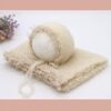 Newborn Photography Props Outfit Girl Boy Mohair Lace Hat with Wrap Blanket Crochet Knit Baby Photo Props