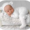 Vemonllas Newborn Photography Props Boys Girls Outfits Mohair Bear Hat Bonnet & Footed Romper Bodysuit Photoshoot Costume Set