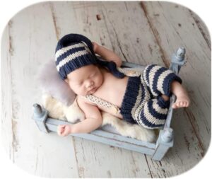 Vemonllas Fashion Cute Newborn Boy Girls Baby Costume Outfits Photography Props Hat Pants