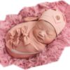 Vemonllas Newborn Photography Props Outfit Boy Girls Hat,Bow Wrap,Posing Aid Moon,Flower Headdress Baby Photo Props Pack of 5