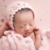 Vemonllas Newborn Baby Photography Props Outfits Hat Long Ripple Wrap Set for Boys Girls Photography Photoshoot Photos