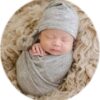 Newborn Baby Photography Props Boy Girl Sleepy Hat and Fabric Wrap Blanket Potato Photo Posing Prop Set