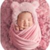 Vemonllas Newborn Photography Props Outfits Girl Boy Teddy Bear Hat with Wrap Stretch Blanket Baby Photo Props