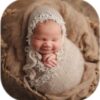 Newborn Photography Props Outfit Girl Boy Mohair Lace Hat with Wrap Blanket Crochet Knit Baby Photo Props