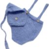Vemonllas Newborn Photography Props Outfits Girl Boy Mohair Newborn Photoshoot Props Elf Hat Pant Baby Photo Props Outfit