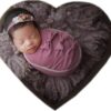 Vemonllas Newborn Photography Props Outfit Boy Girls Hat,Bow Wrap,Posing Aid Moon,Flower Headdress Baby Photo Props Pack of 5