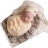 Vemonllas Newborn Photography Props Outfit Boy Girls Hat,Bow Wrap,Posing Aid Moon,Flower Headdress Baby Photo Props Pack of 5