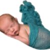 Vemonllas Newborn Photography Props Wrap Stretch Long Ripple Blanket Yarn Baby Photo Props Boy Girl Cloth Fabric Layer