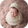 Vemonllas Newborn Baby Photography Props Outfits Hat Long Ripple Wrap Set for Boys Girls Photography Photoshoot Photos
