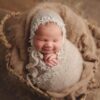Newborn Photography Props Outfit Girl Boy Mohair Lace Hat with Wrap Blanket Crochet Knit Baby Photo Props