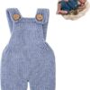 Vemonllas Newborn Photography Props Boys Girls Outfits Crochet Knitted Mohair Romper Baby Photo Props Open Back Bodysuits