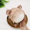 Vemonllas Newborn Photography Props Outfit Retro Bear Bonnet Hat with Wrap Blanket Baby Photo Prop Boys Girls Posing Set