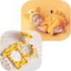 Vemonllas Newborn Photography Props Outfits Girl Tiger Hat Romper Tail Newborn Boy Photoshoot Outfit Baby Photo Prop