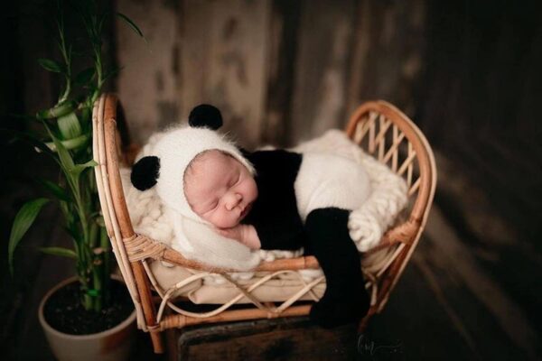 6195u9GWPRL._AC_SL1500 Vemonllas Newborn Photography Props Boys Girls Outfits Mohair Bear Hat Bonnet & Footed Romper Bodysuit Photoshoot Costume Set