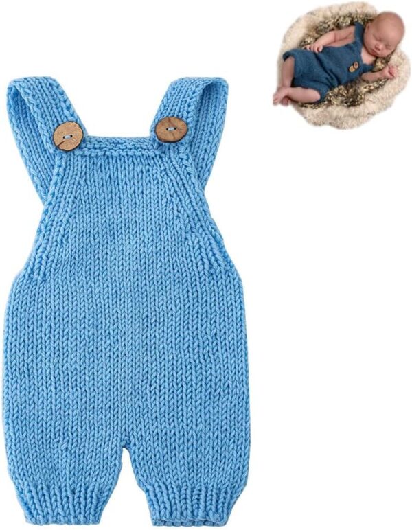 61MukH-FXYL._AC_SL1001 Vemonllas Newborn Photography Props Boys Girls Outfits Crochet Knitted Mohair Romper Baby Photo Props Open Back Bodysuits