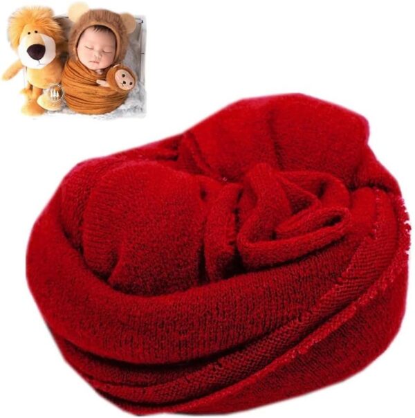 Vemonllas Newborn Photography Props Boys Girls Wrap,Baby Photo Props Soft Knit Blanket Basket Filler Cloth