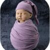 Vemonllas Newborn Baby Photography Props Outfits Hat Long Ripple Wrap Set for Boys Girls Photoshoot Photos Picture