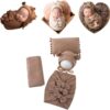 Vemonllas Newborn Baby Boy Girl Photography Props Bow Wrap, Posing Aid, Hat and Blanket Set of 4 Pcs