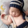 Vemonllas Fashion Cute Newborn Boy Girls Baby Costume Outfits Photography Props Hat Pants