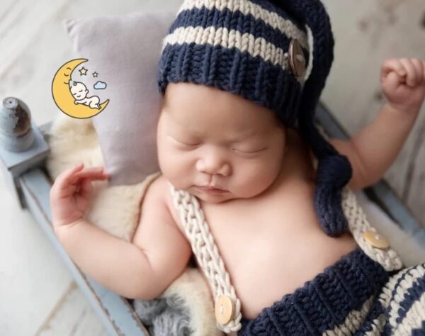 61a1mxZ1s3L._AC_SL1266_0114987c-d738-4575-bb4b-059a6c745c85 Vemonllas Fashion Cute Newborn Boy Girls Baby Costume Outfits Photography Props Hat Pants