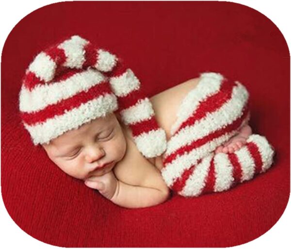 61aVrno89wL._AC_SL1500_1439eb0e-03b5-4993-b6ee-affc911e54ad Vemonllas Fashion Cute Newborn Boy Girls Baby Costume Outfits Photography Props Hat Pants