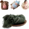 Vemonllas Newborn Infant Baby Girls Photography Props Grid Soft Wrap Decorative Blanket Cloth