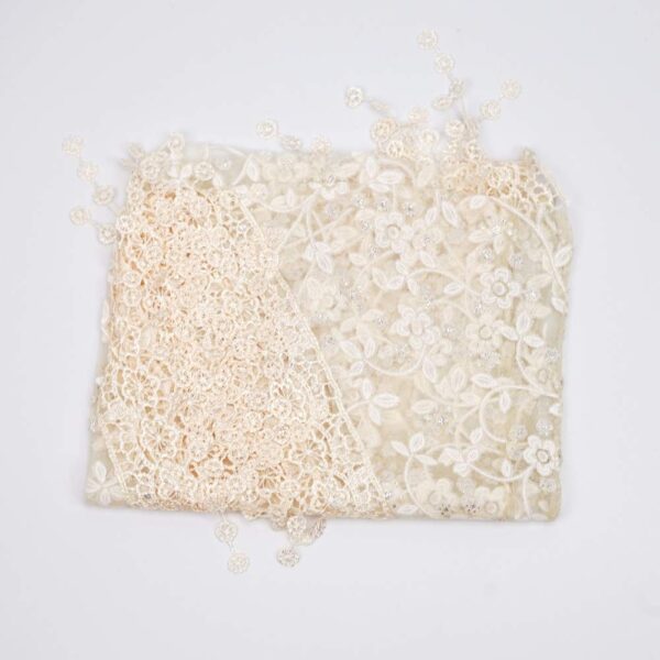 61f0UhR17XL._SL1001 Vemonllas Luxury Newborn Boy Girl Baby Photography Props Wrap Lace Yarn Cloth Blanket (Beige)