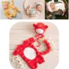 Vemonllas Newborn Photography Props Outfits Girl Tiger Hat Romper Tail Newborn Boy Photoshoot Outfit Baby Photo Prop
