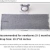 Newborn Baby Photography Props Outfits Hat Long Ripple Wrap Set for Boys Girls Photography (Light Gray)