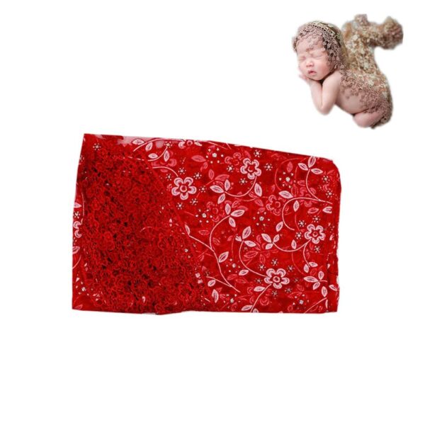 61jwjG4rB4L._SL1001 Vemonllas Luxury Newborn Boy Girl Baby Photography Props Wrap Lace Yarn Cloth Blanket (Beige)