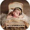Vemonllas Newborn Photography Wrap Gold Star Translucent Wrap Blanket for Baby Photo Props Newborn Photoshoot