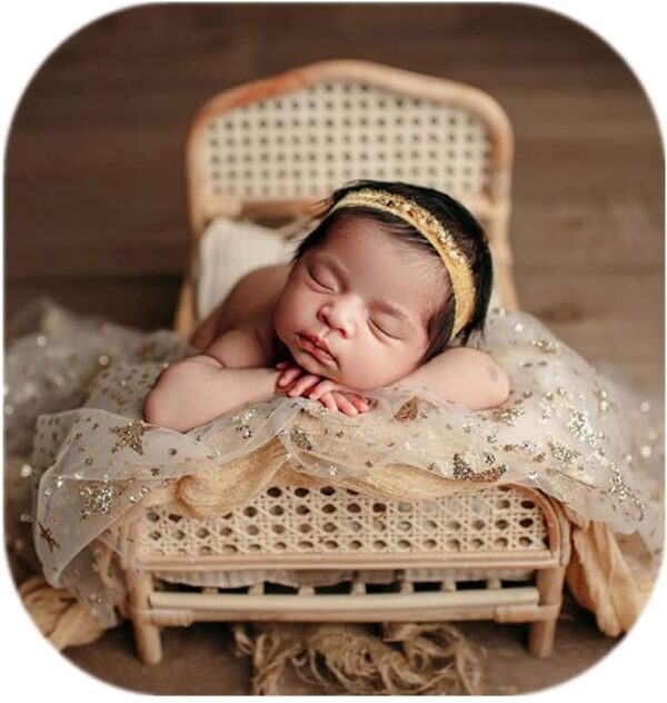 61nknKdm8sL._AC_SL1001 Vemonllas Newborn Photography Wrap Gold Star Translucent Wrap Blanket for Baby Photo Props Newborn Photoshoot