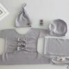 Vemonllas Newborn Photography Props Outfit Boy Girls Hat,Bow Wrap,Posing Aid Moon,Flower Headdress Baby Photo Props Pack of 5